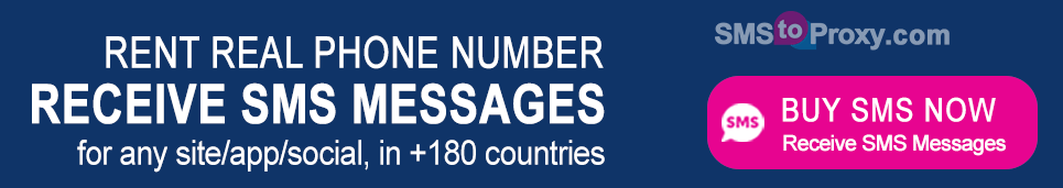 Real Phone Number for SMS to Proxy