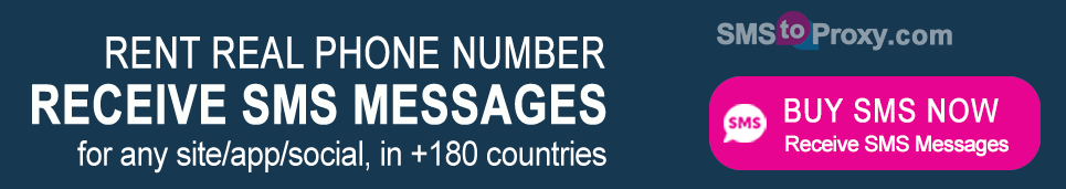 Rent Phone Number at SMStoProxy